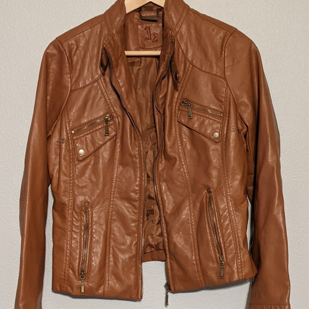 Faux leather jacket
